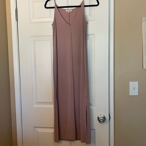 Madewell mauve midi dress